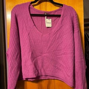Free people purple sweater